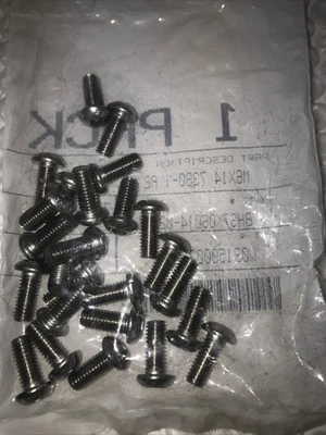 * NEW (Lot Of 6) QTY 25 EA BHS7X06014-025M1 STEAL SCREWS#
