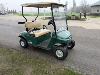 (1) 2017 E-Z-Go golf cart with a Kawasaki gas engine, model 625111G01, does not include Club canopy,...