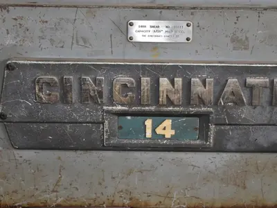 8' x 3/16" CINCINNATI MODEL #1408 MECHANICAL POWER SQUARING SHEAR: STOCK #22769