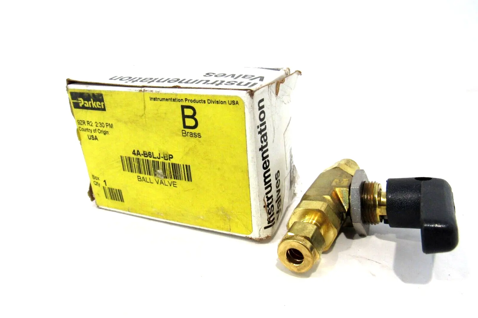 NEW PARKER 4A-B6LJ-BP BALL VALVE 4AB6LJBP