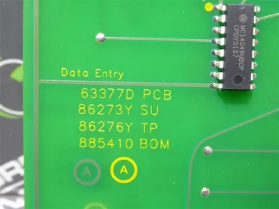 Texas Nuclear 63377D Data Entry Board 86273Y 86276Y 885410 Rev. A Used