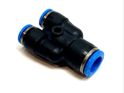 USED FESTO PNEUMATIC Y FITTING PUSH-IN TUBE CONNECTOR 153155
