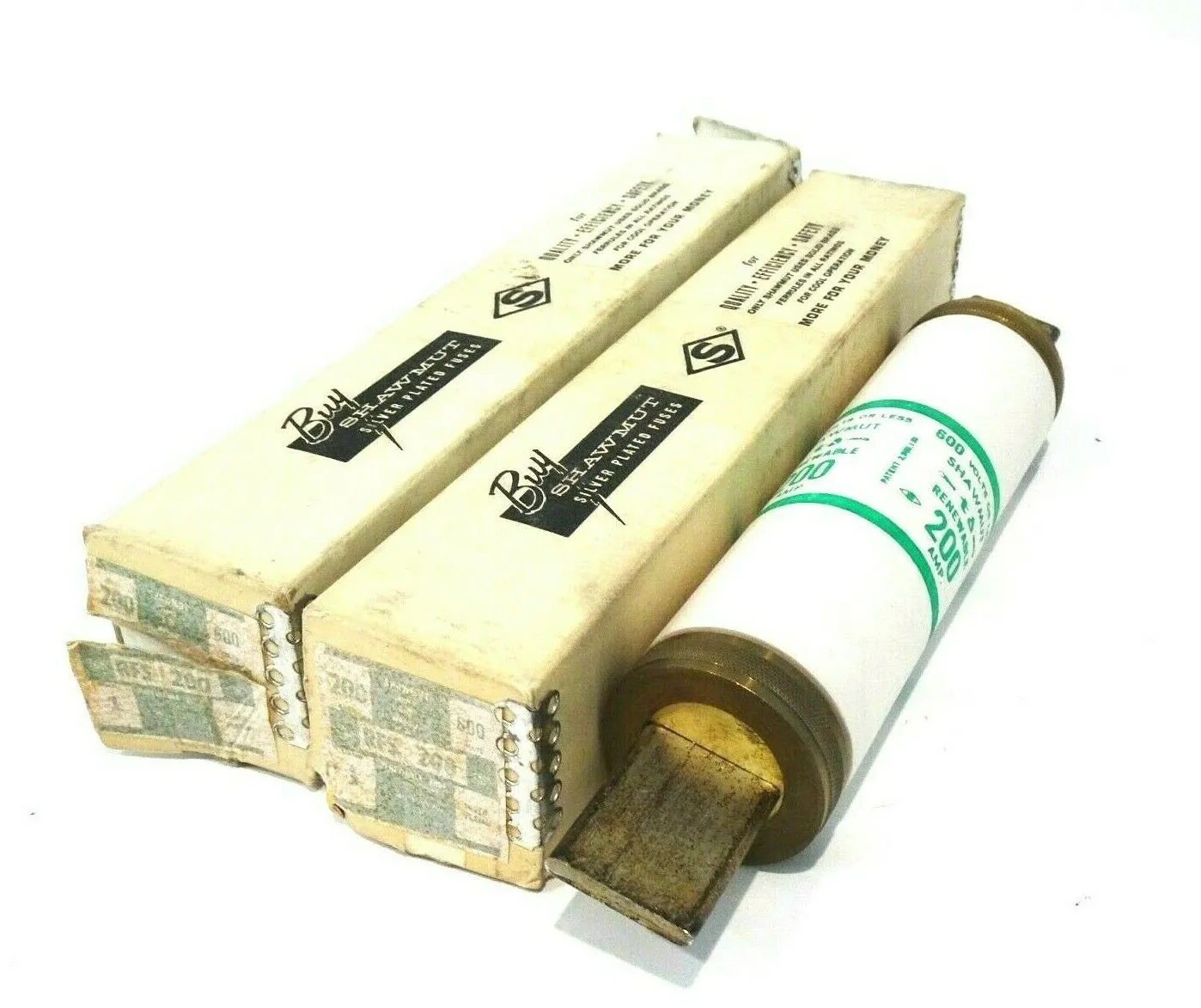 2 NEW SHAWMUT RFS200 FUSES