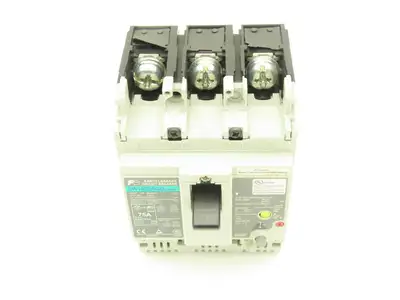 Fuji Electric EW100EAGU-3P075 Earth Leakage Circuit Breaker 3-Pole 75A 100-440V