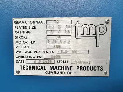 USED 2011 TMP TMP VACUUM PRESS