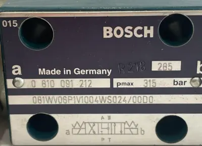 NEW BOSCH 0 810 091 212 CONTROL VALVE 081WV06P1V1004WS024/00D0 0810091212