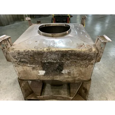 Used 1000 Liter (35 cu. Ft) IBC Matcon Stainless Steel Portable Tote Bin