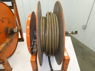 Hannay Reels 818-25-26B TR Retractable Industrial Water Hose Reel Lot Of 2
