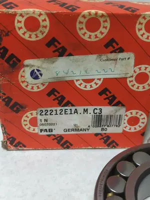 New | in-Stock FAG 22212E1A.M.C3 Bearings | Surplus Asset Holdings #1197714