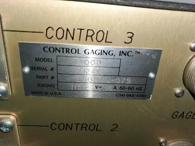 USED CONTROL GAGING 3000