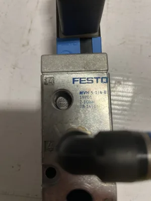 Festo MVH-5-1/4-B 1/4” 5/2-Way Air/Pneumatic Solenoid Valve 28-145psi 24VDC