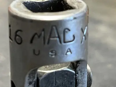 Mac Tools XU146  7/16in. 3/8" Drive  6PT Swivel Shallow Chrome Socket  7/16"