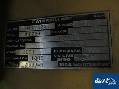 USED Caterpillar 750 kW Caterpillar Genset, Diesel