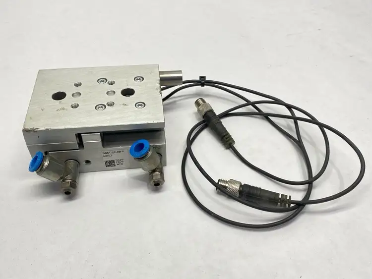 Used FESTO PNEUMATIC GUIDED SLIDE 12MM BORE 20MM STROKE Linear Actuators | Maverick Industrial Sales #1103499