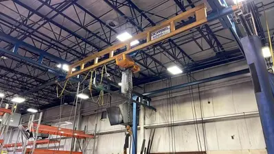 USED 2015 GORBEL 4000 LB FREESTANDING CRANE