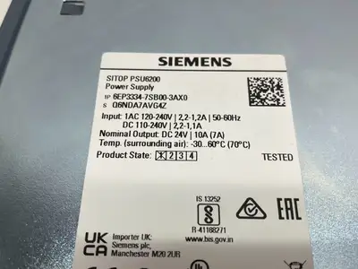 NEW SIEMENS SITOP PSU6200 STABALIZED POWER SUPPLY 24V/ 10A