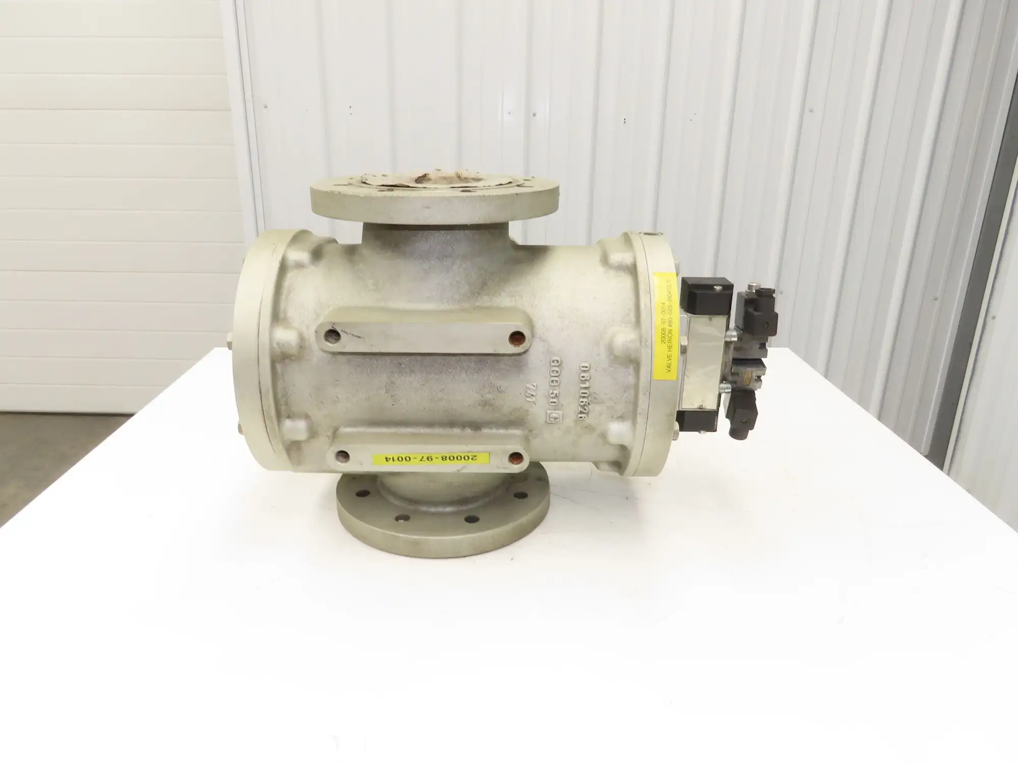 Herion 8002566 3-Way Piston Valve 5" Flanged Solenoid Actuated 120V