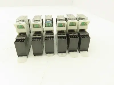 Omron G2R-2-SND P2RF-08-PU Relay 24VDC Coil 5A Base 250V 6A Lot of 6