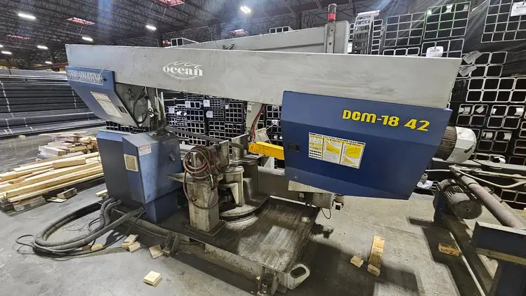 Used 2020 OCEAN MACHINERY TERMINATOR DCM 18/42 Horizontal Dual Column Band Saws British Columbia CA | Lenmark #452765