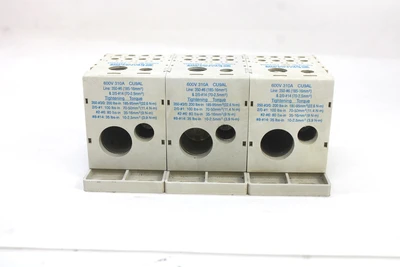 Ferraz Shawmut FSPDB3A Distribution Block 600V 310A (Lot of 3)