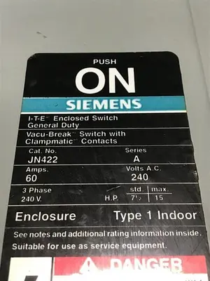 USED SIEMENS JN422