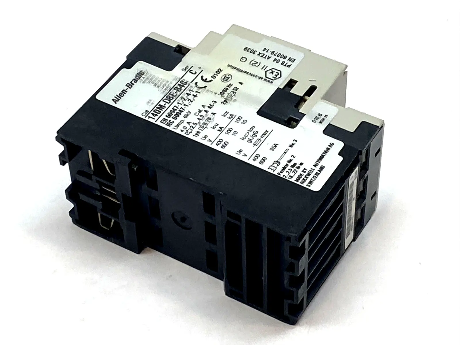 USED ALLEN-BRADLEY MOTOR PROTECTION BREAKER 2.5-4A 3-POLE SER C