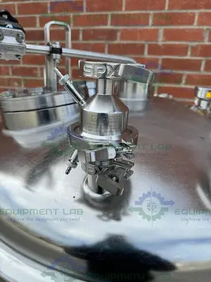 USED PRECISION STAINLESS 600 LITER STAINLESS STEEL JACKETED REACTOR 45 PSI