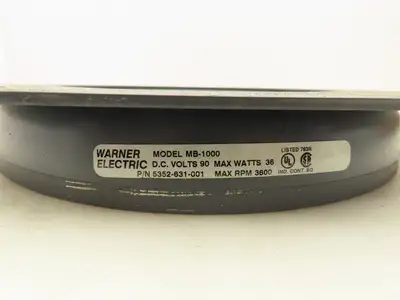 Warner Electric 5352-631-001 Electric Brake Magnet 90 Volt DC MB-1000