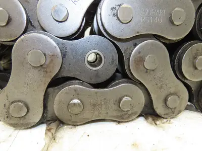 Tsubaki RS140-3-RP 3 Strand Roller Chain 1-3/4" Pitch Riveted 1" Roller 10 Feet