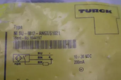 TURCK PLC Sensor Switch NI 8U-M12-AN6X/S1021 / 1644197 STOCK H1663A