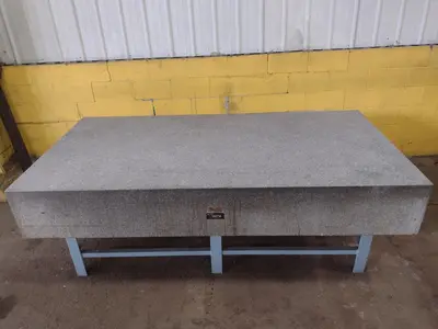 8' X 4' X 14" CHALLENGE PRECISION LAYOUT INSPECTION GRANITE TABLE: STOCK #23803