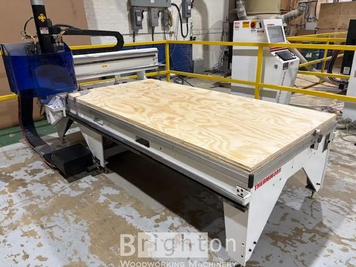 USED 2011 THERMWOOD CS43 USED 4 X8 FAT TABLE, NESTING CNC MACHINE