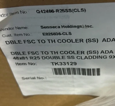 59-0037 Set of Senneca Holdings Cooler Swinging Doors