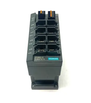 USED SIEMENS SCALANCE X108POE UNMANAGED IE ETHERNET SWITCH SIMATIC NET