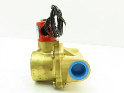 Skinner 2LF2HB6127 Brass Solenoid Valve 2-Way NC 120V 125 PSI Steam 1" NPT