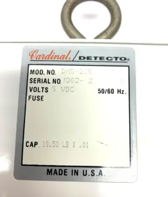 Used Cardinal Digital Hanging Scale 19.5kg x 0.01kg Balances Michigan US | Maverick Industrial Sales #1489300