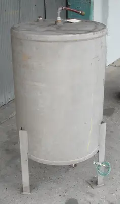 SPC8887  Tank 60 gallon vertical tank, Stainless Steel, flat