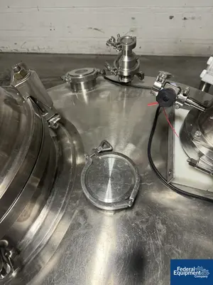 USED Precision 1,200 Liter Precision Stainless Reactor, Hastelloy C276, 45/150#