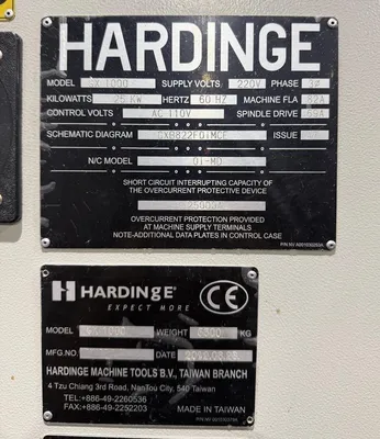 USED 2012 HARDINGE BRIDGEPORT GX 1000