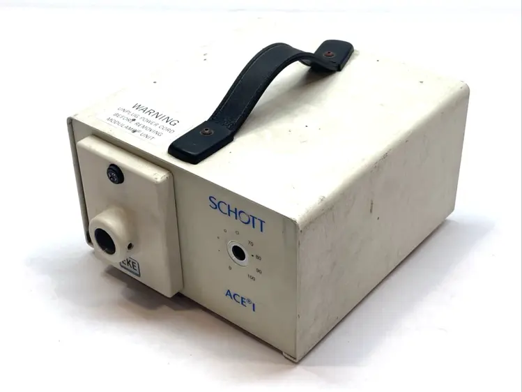 Used SCHOTT Ace 1 Fiber Optic Light Source 115-120V 60Hz 3A Light Source Equipment Michigan US | Maverick Industrial Sales #1392494