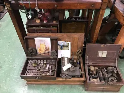 9286-385 Antique Holtzapffel Ornamental Turning Lathe, Circa 1881
