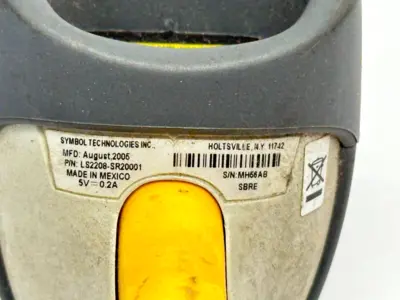 LS2208-SR20001R | Symbol  Barcode Scanner w/ 25-32465-20 Cable - Used