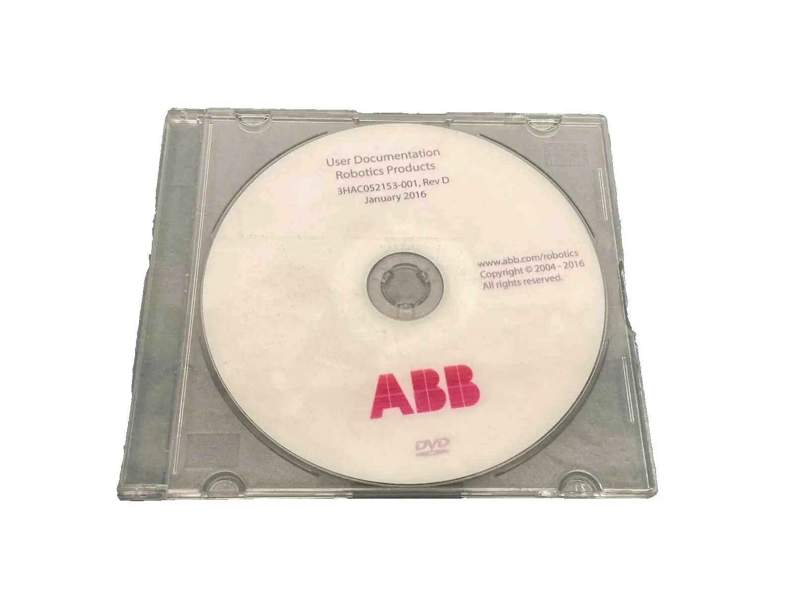 3HAC052153-001 | ABB  Rev D User Documentation DVD Robotics Products - Used