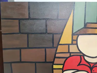 New | in-Stock FalconRestaurantSupply New Walmiru Original Faceless Painting on Canvas - Couple on Steps 36" x 60" Estate & Personal Property Illinois US | Falcon Restaurant Supply #1376734