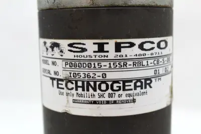 Sipco Technogear P080D015-15SR-RBL1-CB-S-00 Gear Box