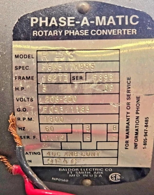 Phase-A-Matic _UNKNOWN_ Rotary Phase Converters | Amiron Machinery (7)