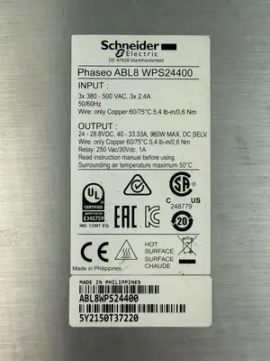 Schneider Electric ABL8WPS24400 / ABL8-WPS24400 24VDC 40A (8.4.7)