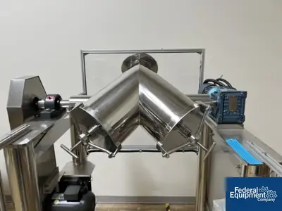 USED Keith Machinery Corp 1 Cu Ft Keith Machinery V Blender, S/S