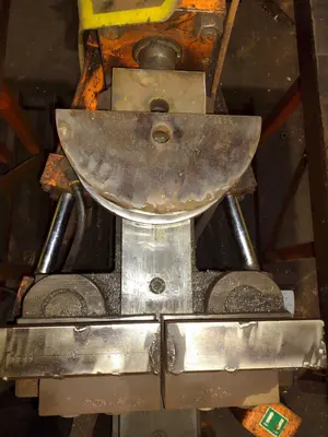 3" HUTH MODEL #2007 HYDRAULIC RAM TYPE TUBE BENDER & END FORMER: STOCK #19709