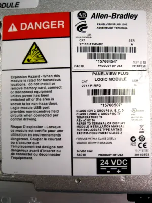 USED Allen-Bradley 2711P-T15C4D2